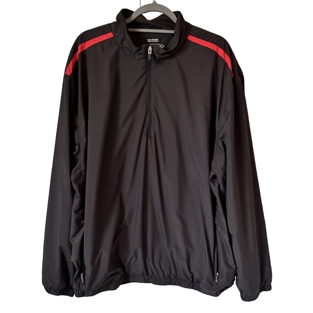 Pebble Beach Men's Half Zip Golf Jacket Black Size XL